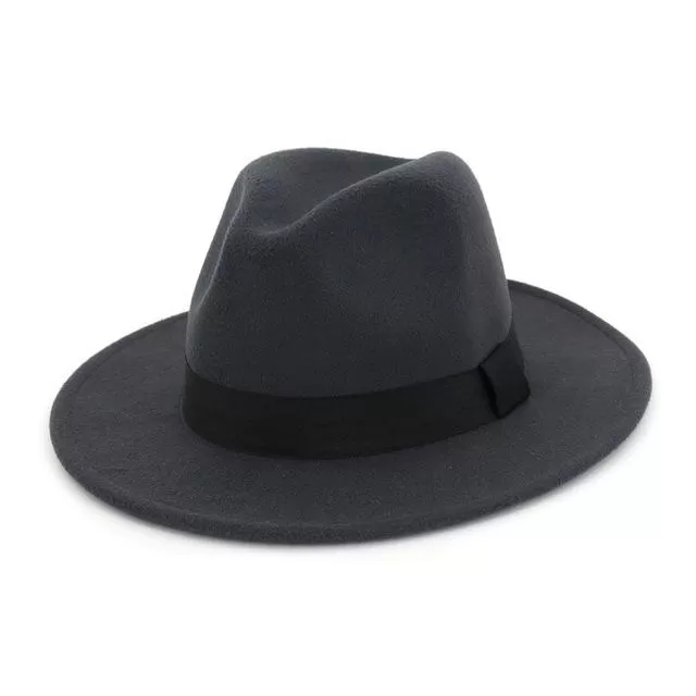 Classic Wide Brim Woolen Fedora Panama Sun Hat