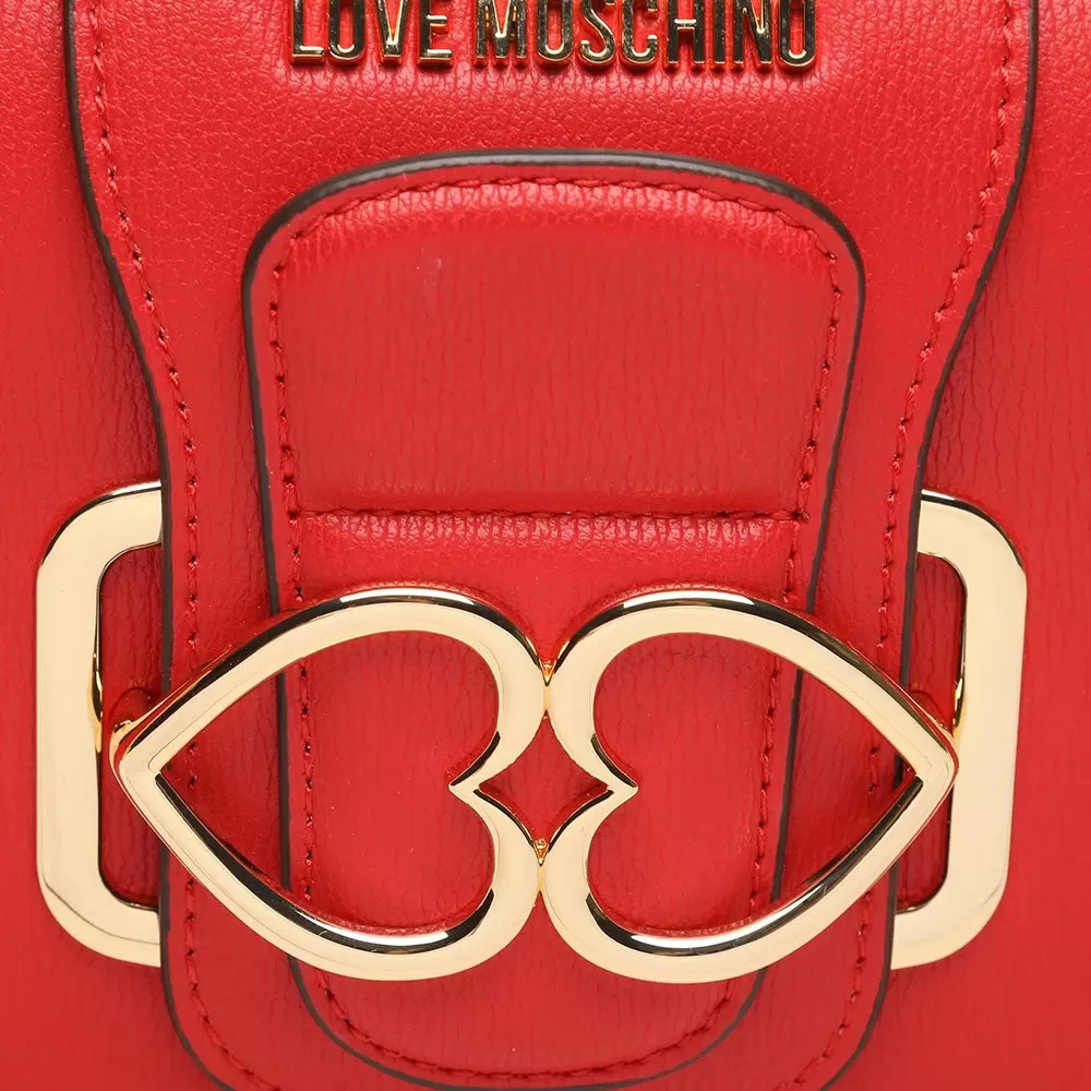 Clutch Donna con Tracolla LOVE MOSCHINO linea Love Bridge Rosso