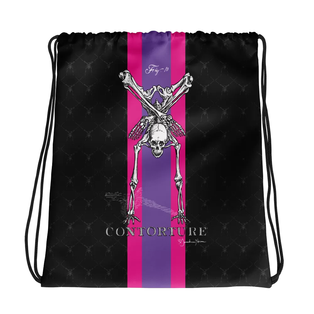 Contorture Drawstring Bag: SuperStripe Edition