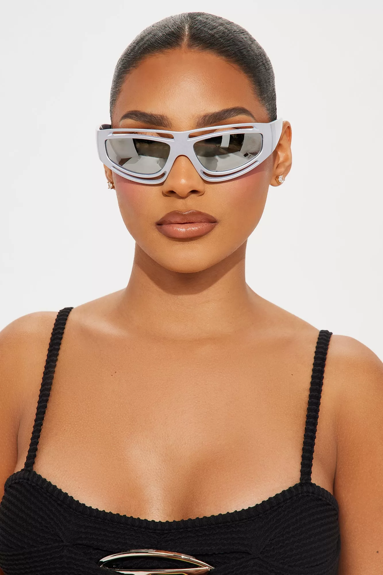 Cyber Chic Sunglasses - Silver