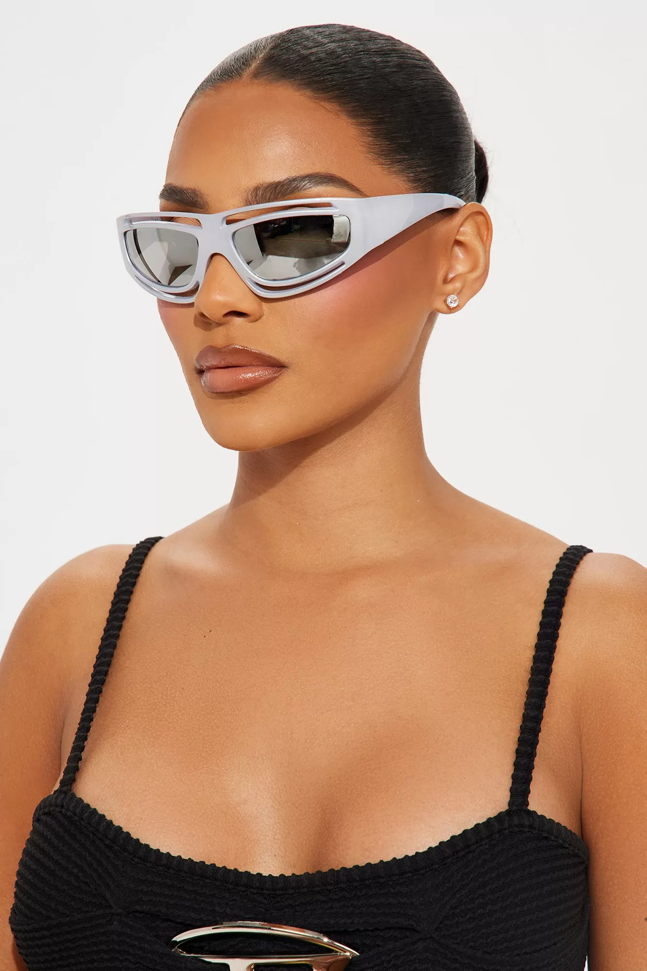 Cyber Chic Sunglasses - Silver