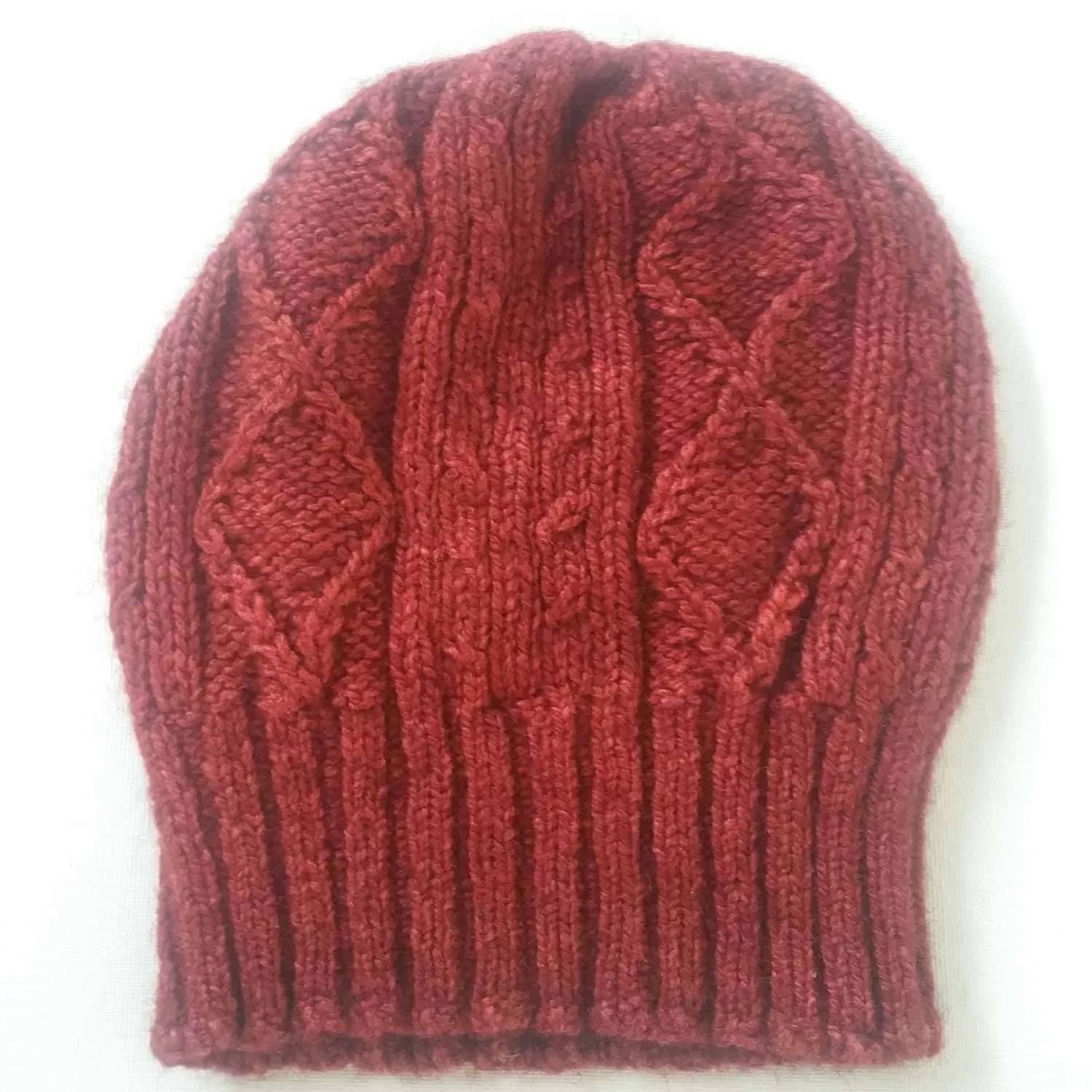 Diamond   Cabled Beanie