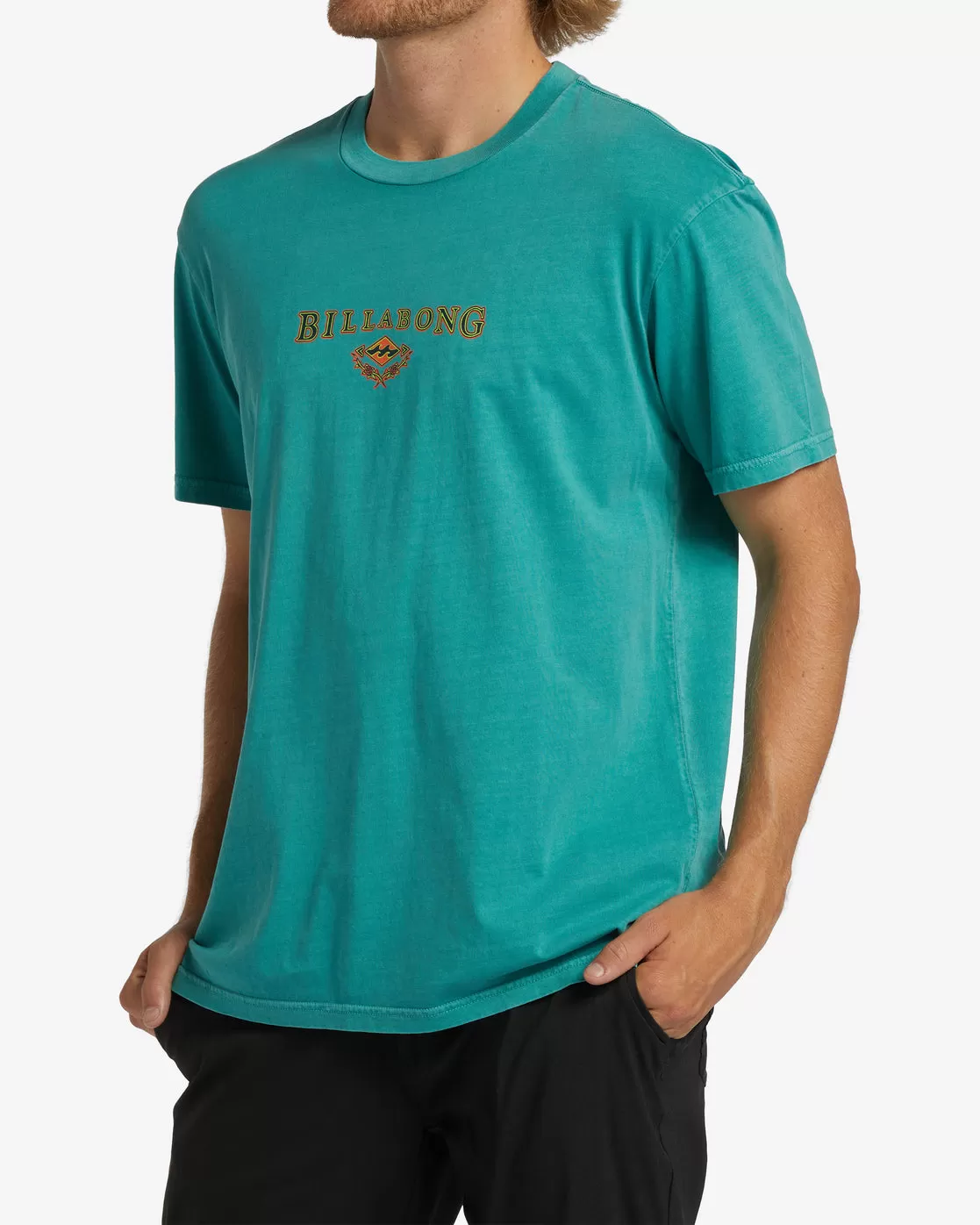 Diamond Wave OG Short Sleeve Wave Washed T-Shirt - Deep Teal