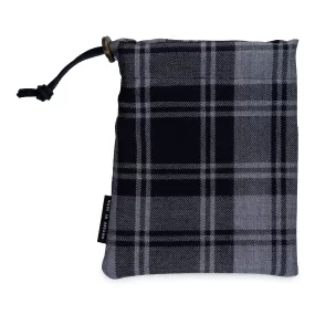 Douglas Grey Modern Drawstring Pouch