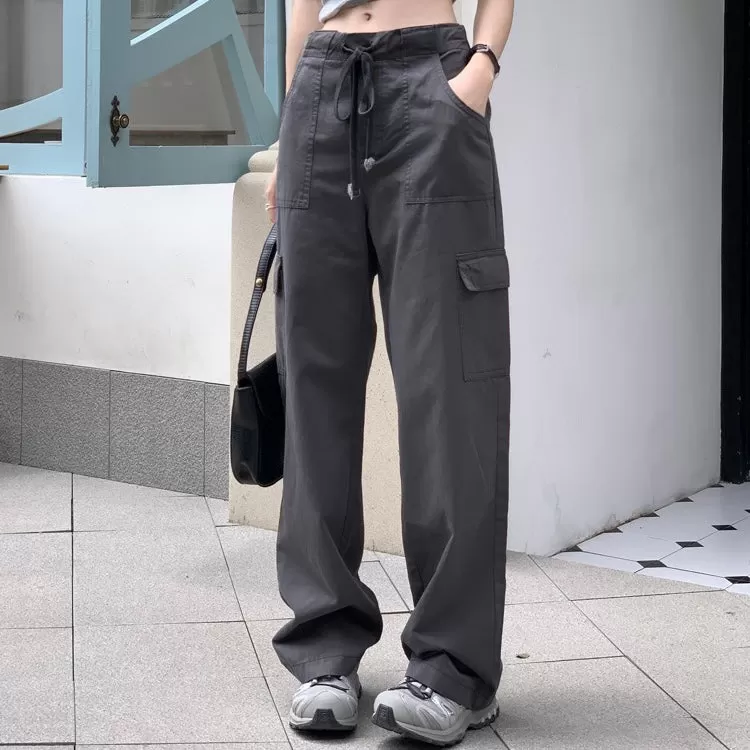 Drawstring Cargo Pants