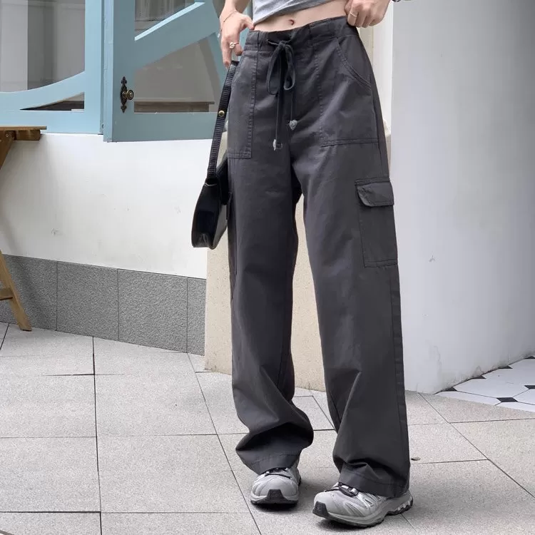 Drawstring Cargo Pants