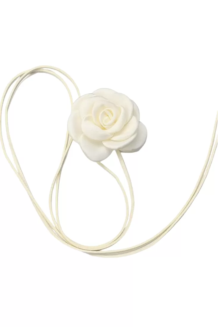 Ellie Flower Necklace - Ivory