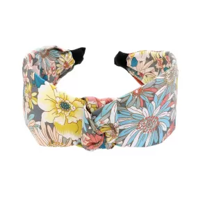 Flower Pattern Printed Knot Headband