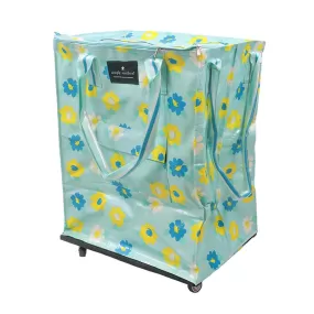 Flower Print Rolling Tote