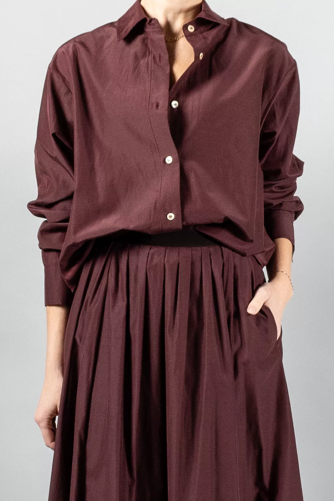 Forte Forte Chic Taffeta Boxy Shirt