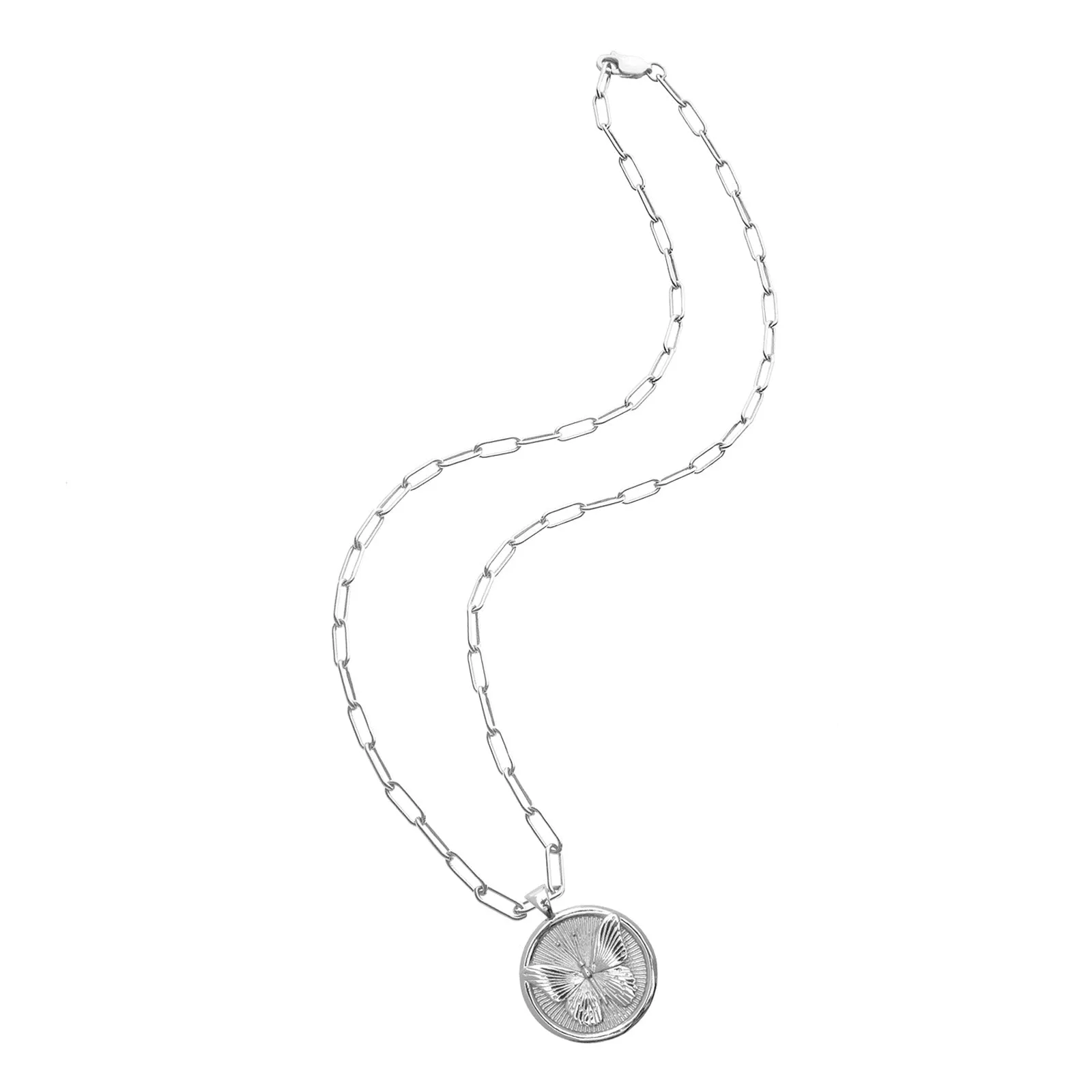 FREE JW Small Pendant Coin in Silver