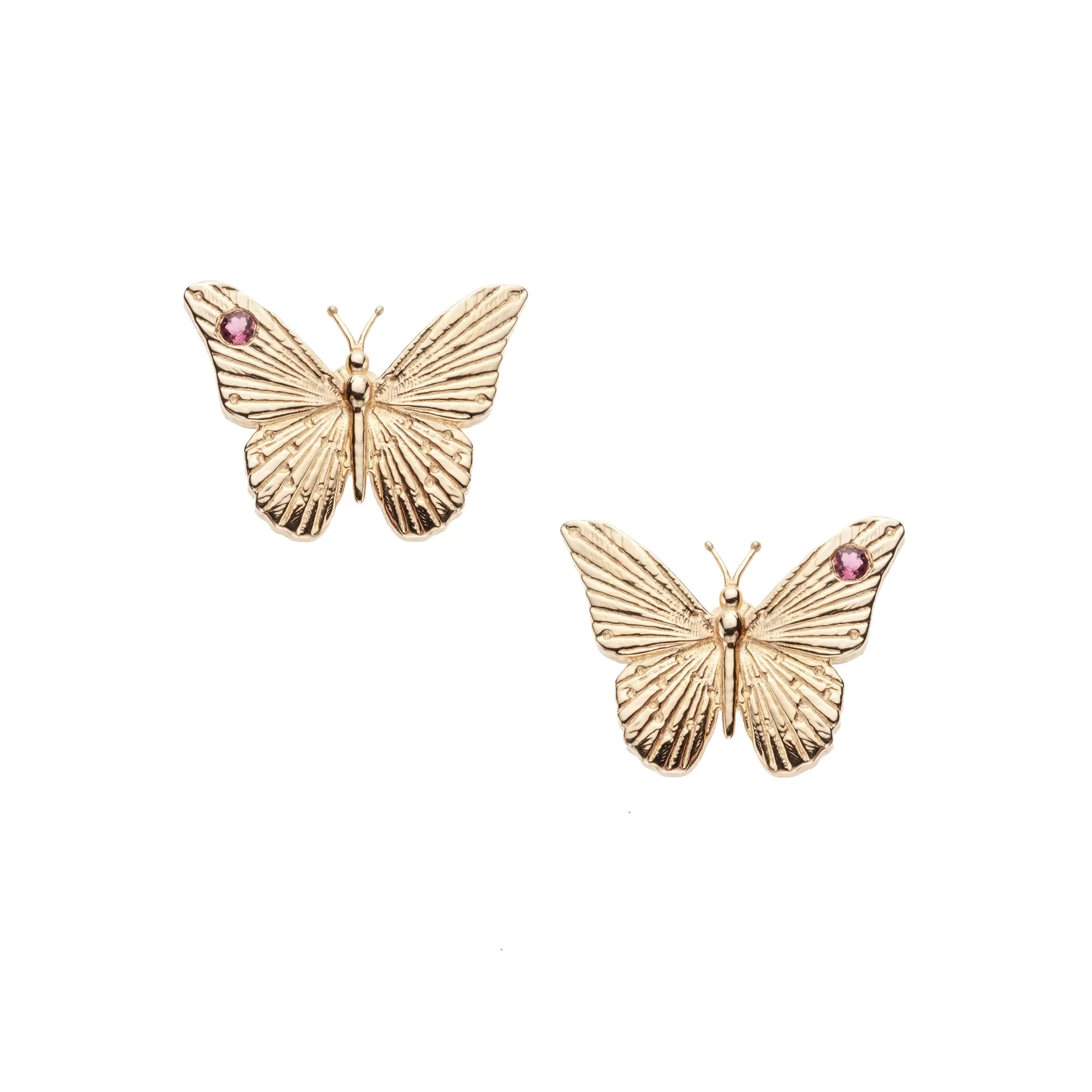 FREEDOM Butterfly Stud Earrings 10k Gold