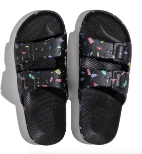 Freedom Moses Slides - Black Terrazo