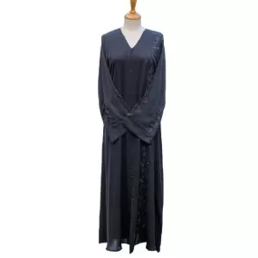 Front Open Embline Abaya