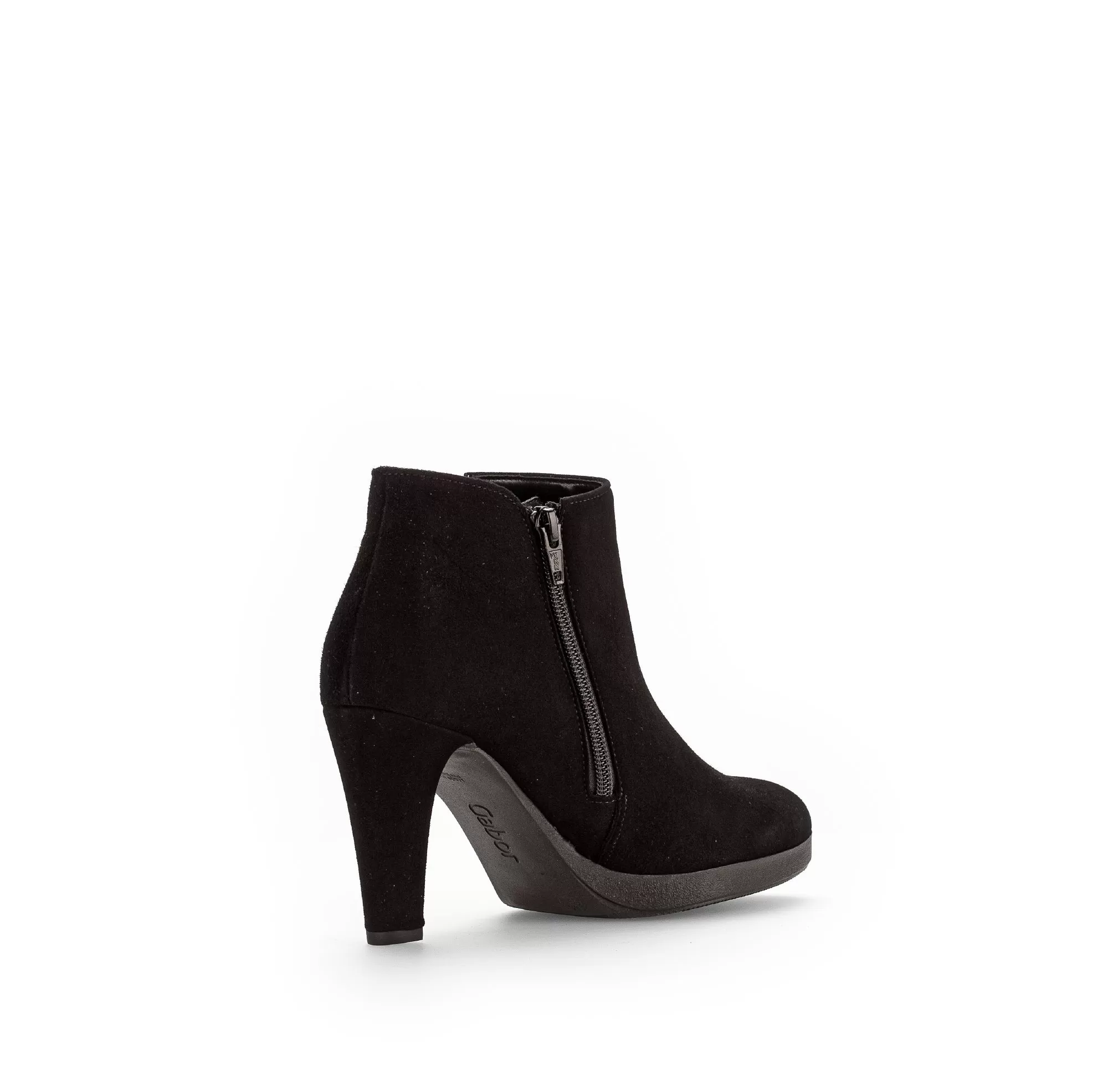 GABOR Black Suede Platform  Shoe Boot