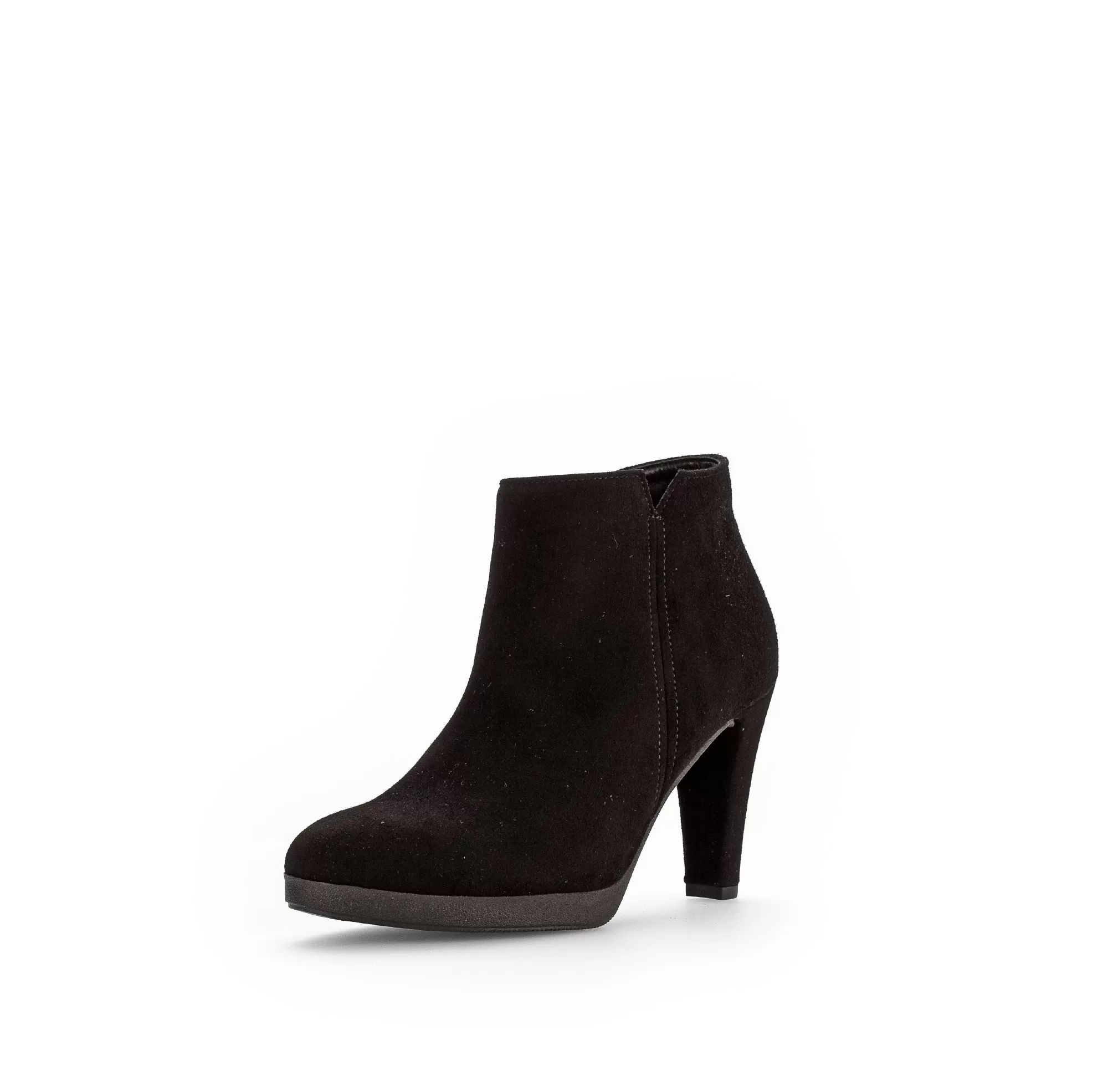 GABOR Black Suede Platform  Shoe Boot