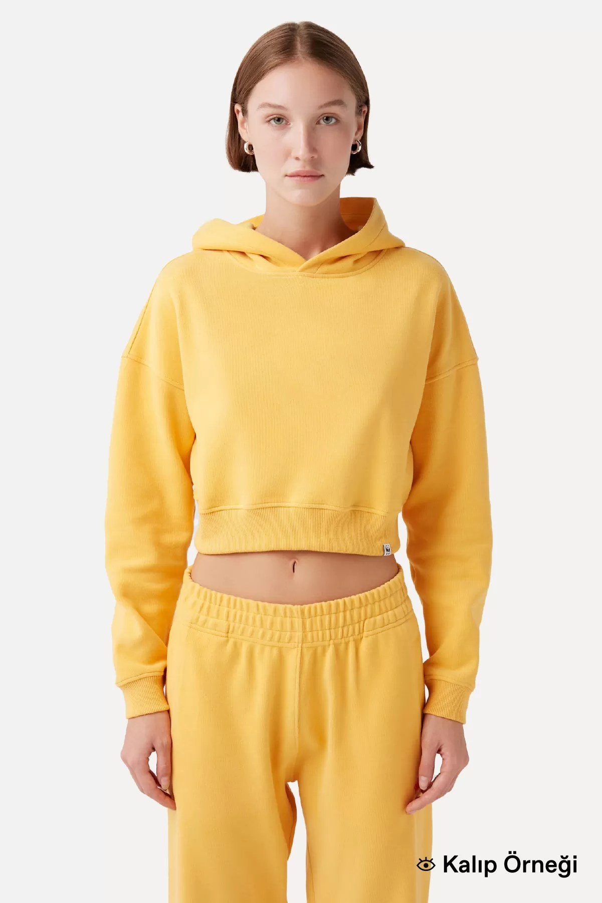 Giant Panda Super Soft Crop Hoodie - Lila