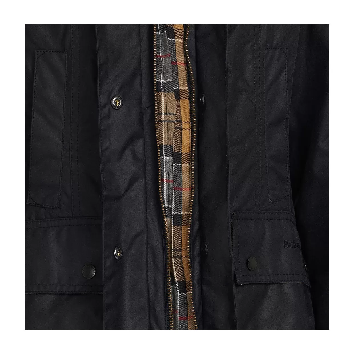 Giubbino Barbour Classic Beadnell Wax Blu Navy