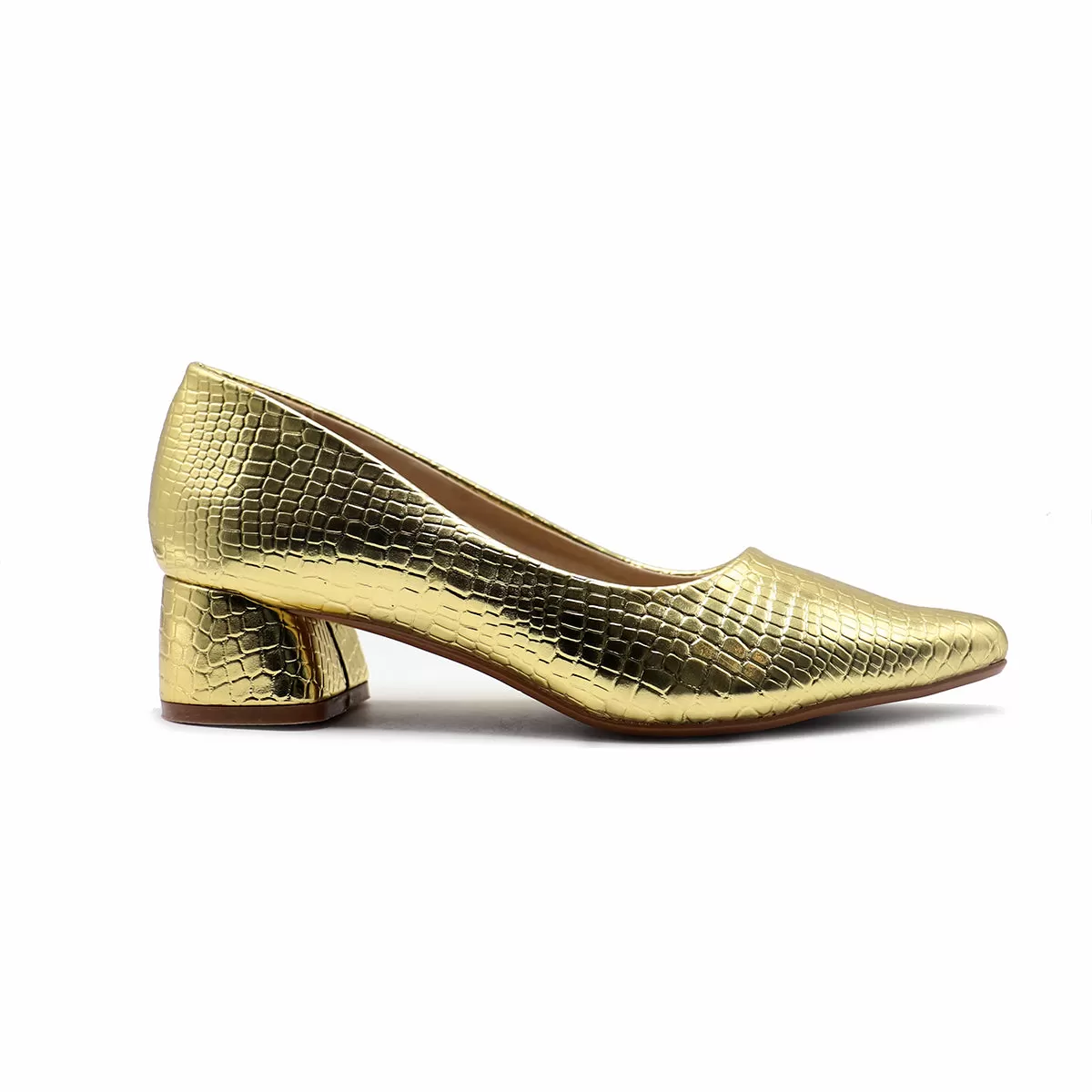 Golden Fancy Court Shoes 087118