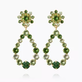 Grace Earrings / Green Combo