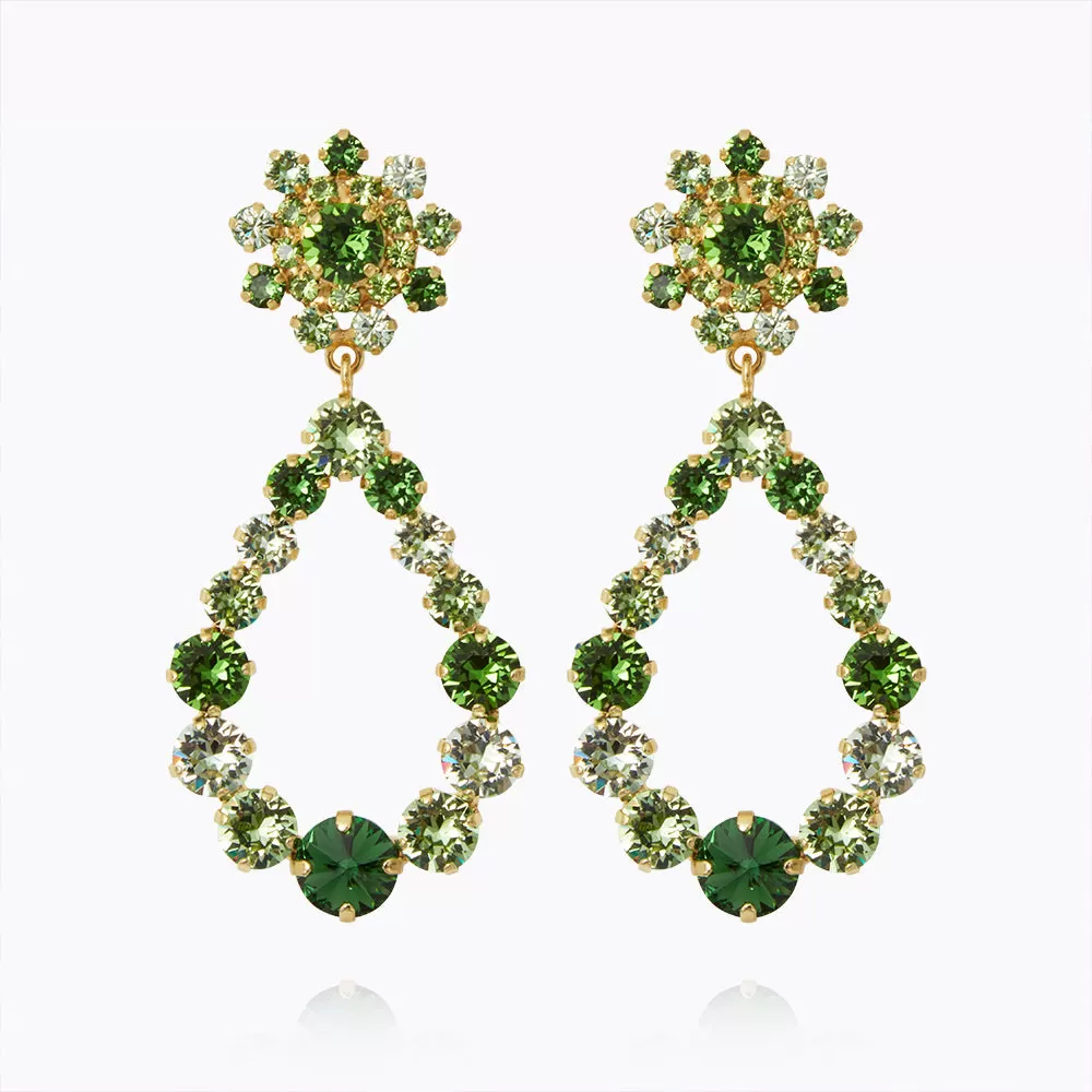 Grace Earrings / Green Combo