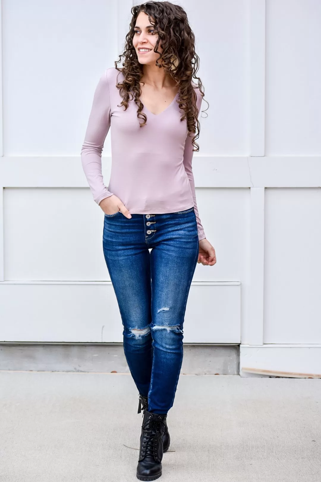 Grace To Grace Light Mauve Top