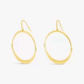 Graduated Half Moon Hoop Earring