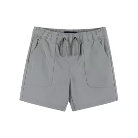 Grey Ripstop Drawstring Shorts