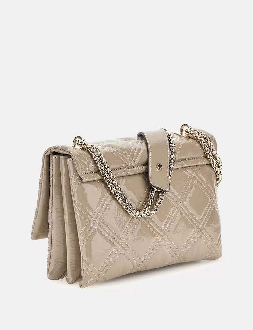 GUESS DEESA PATENT FLAP CROSSBODY