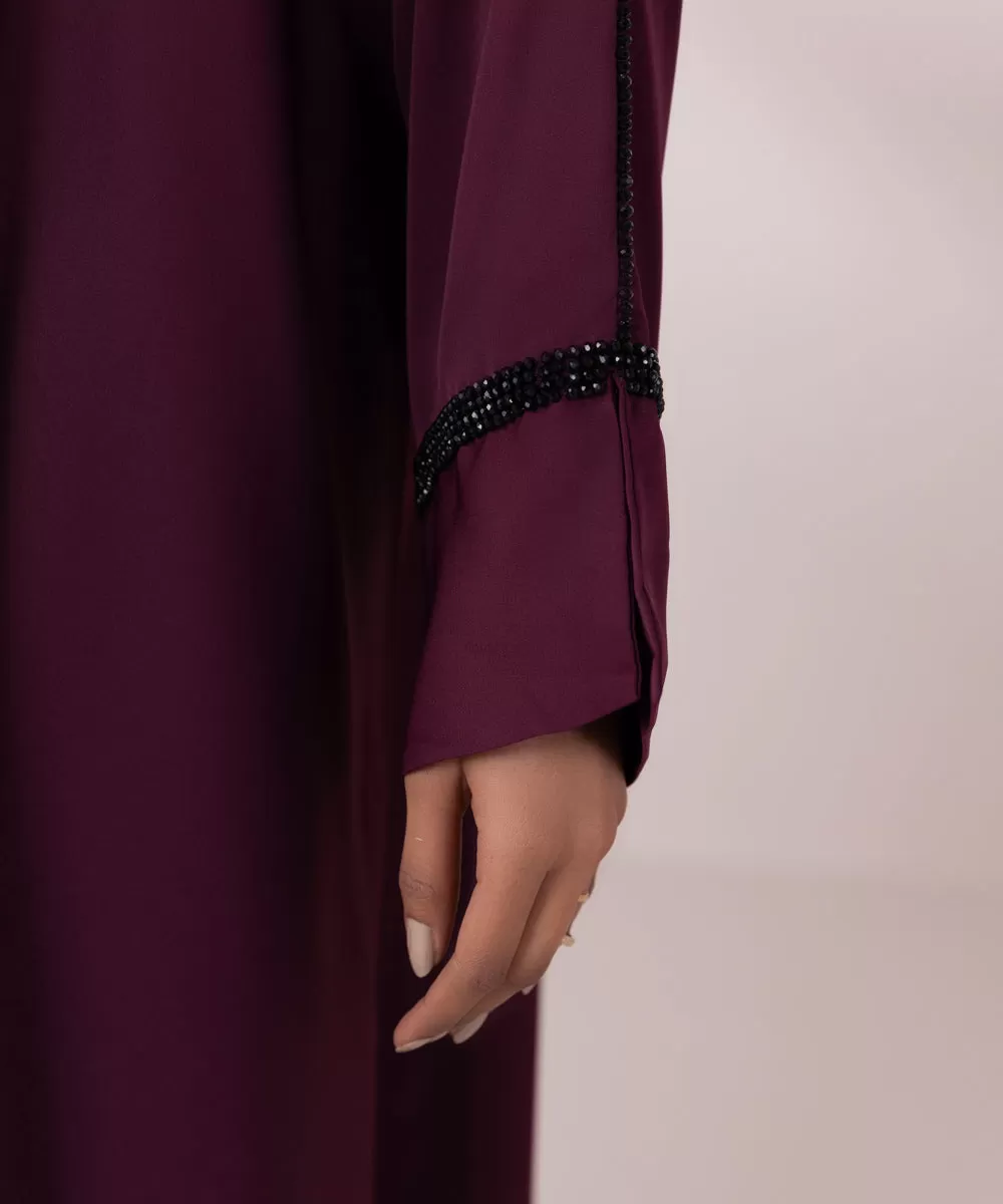 Hand Embellished Abaya Set