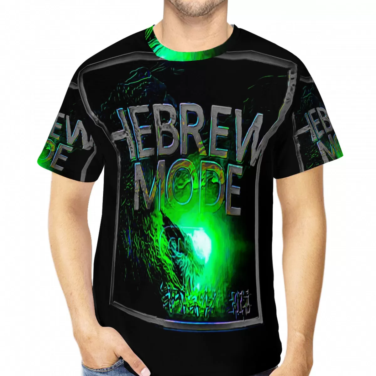 Hebrew Mode - On 01-07 Men's Designer Cotton T-shirt