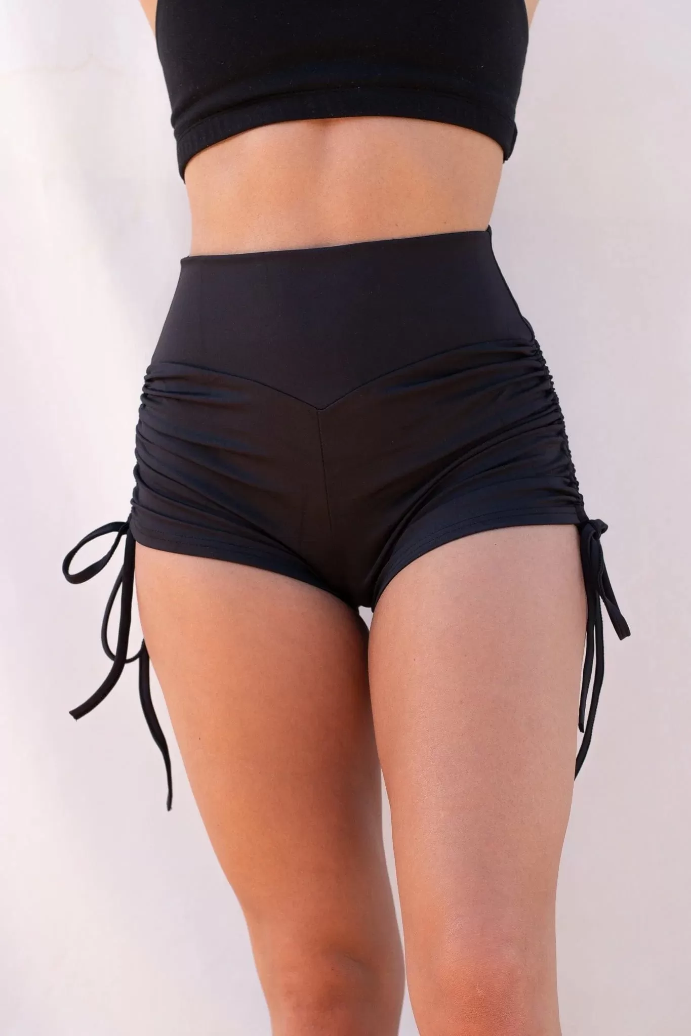 High Waist Drawstring Shorts