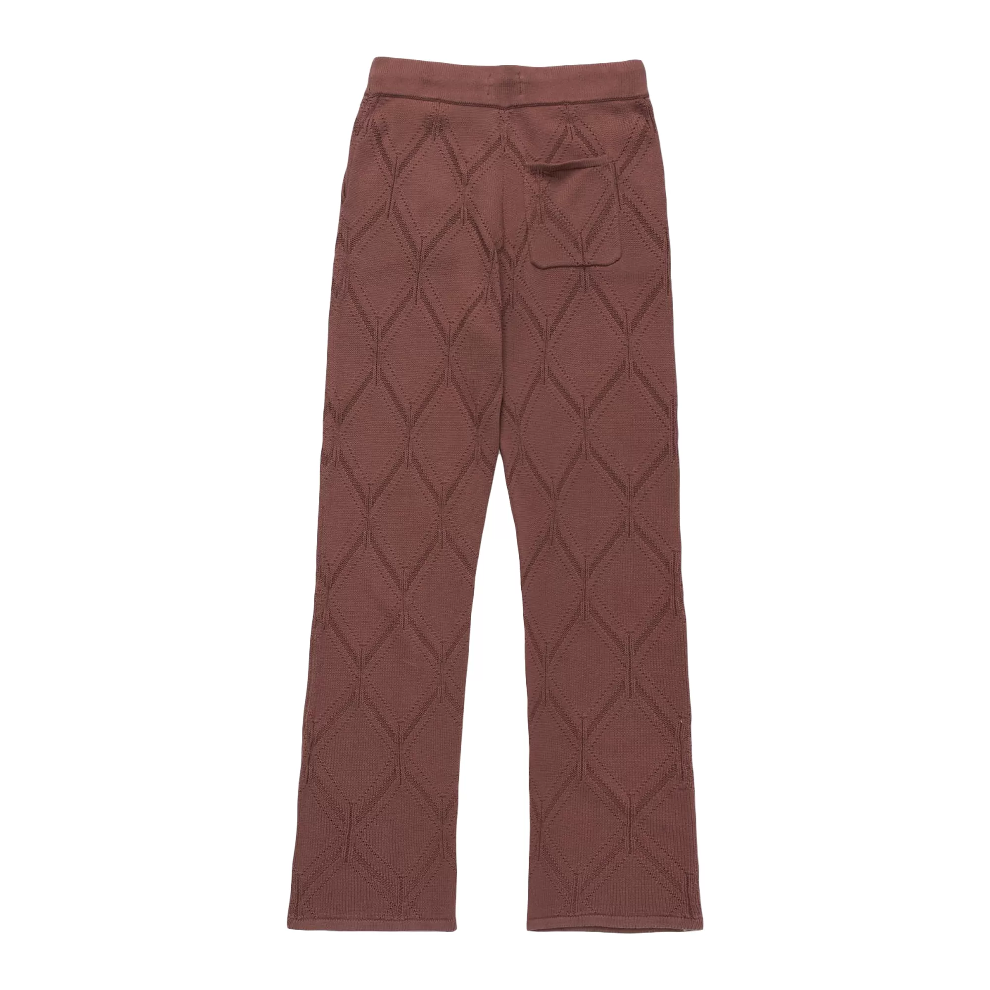 Honor The Gift Diamond Knit Pant Brown