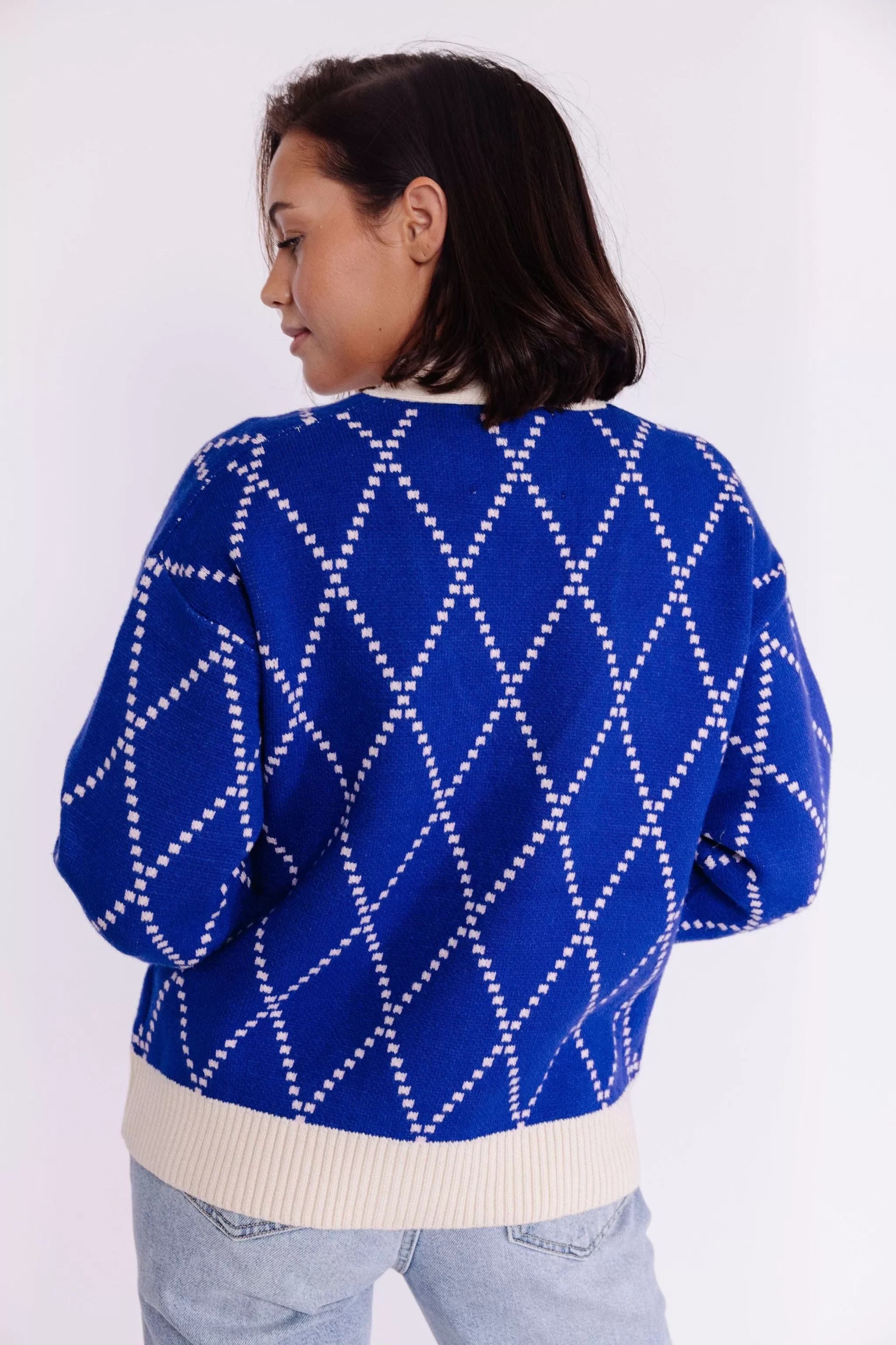 Karlie Cardigan in Cobalt Blue