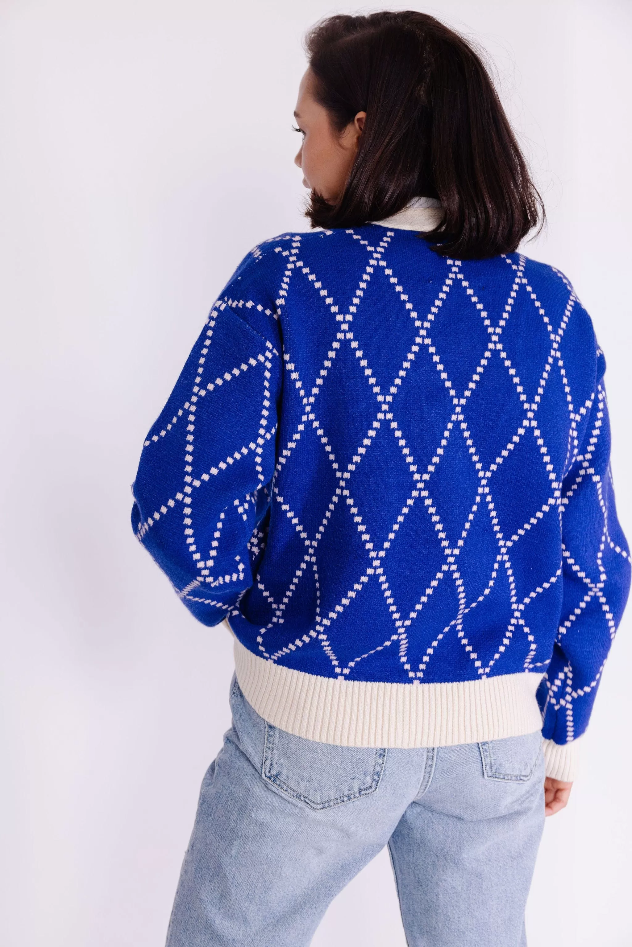 Karlie Cardigan in Cobalt Blue