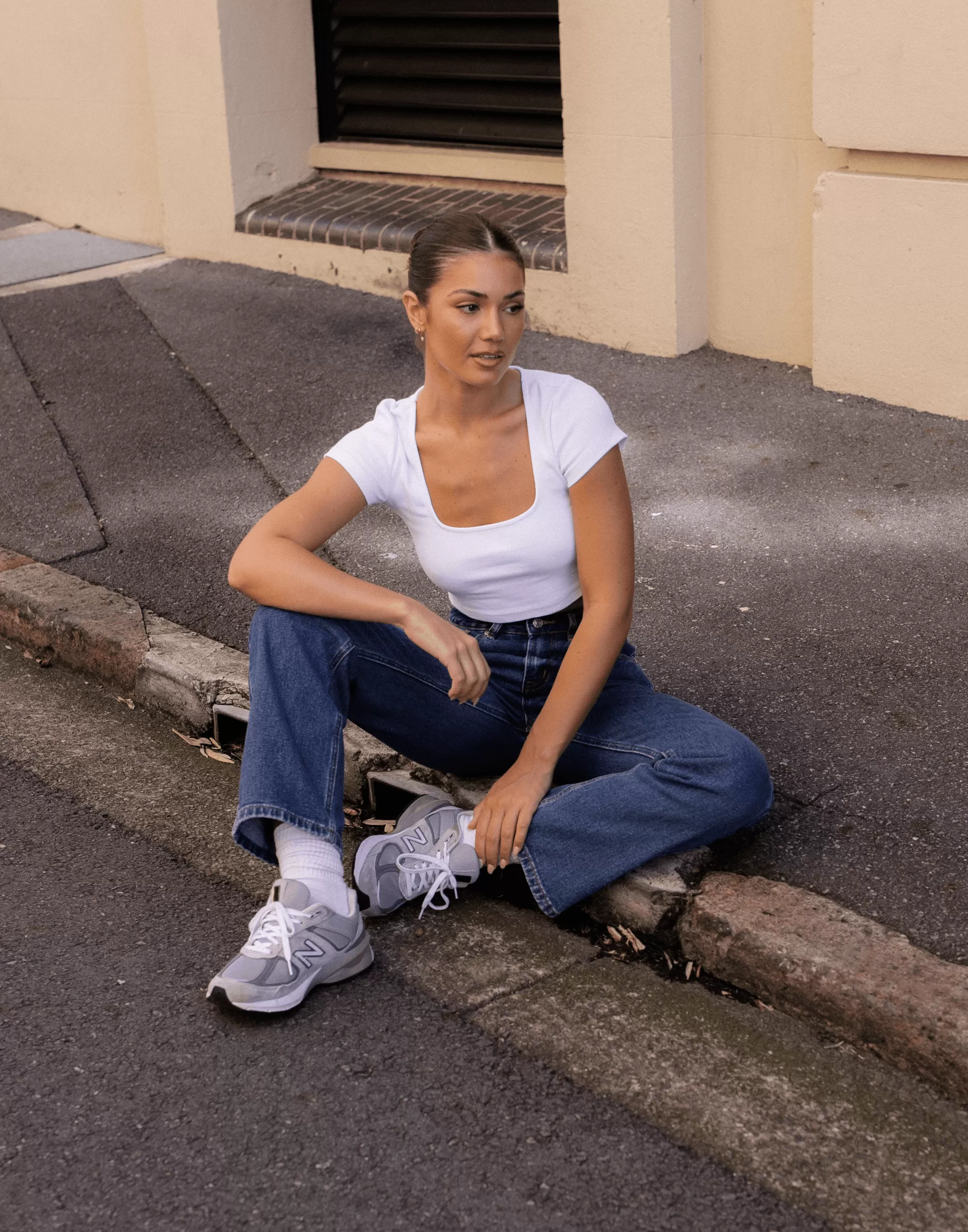 Kenz Crop Top (White)