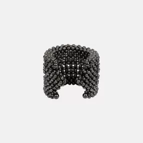 Khutulun Wide 4D Cuff in Jet Black