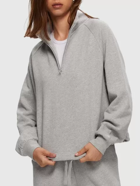 KUWALLA Half Zip Drawstring Sweatshirt