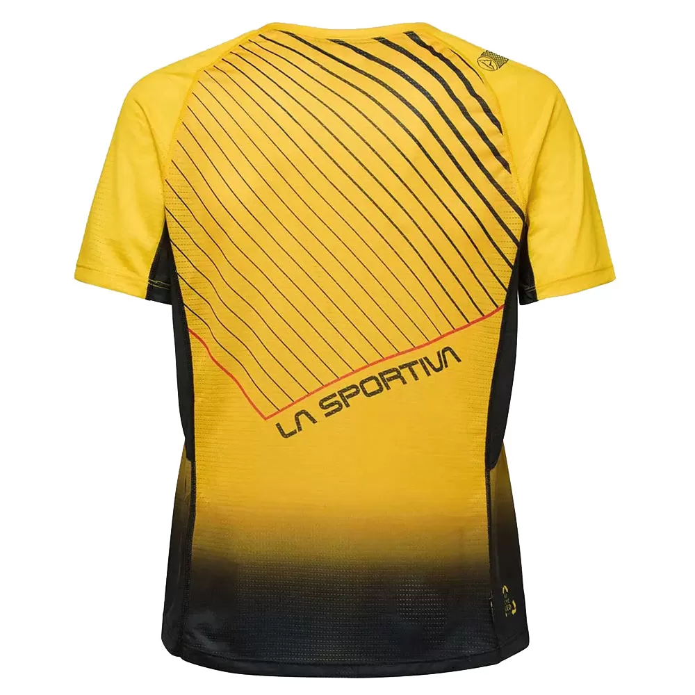 La Sportiva camiseta Wave Amarillo Negro