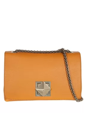 Le Clou Medium Flap Bag, Mustard