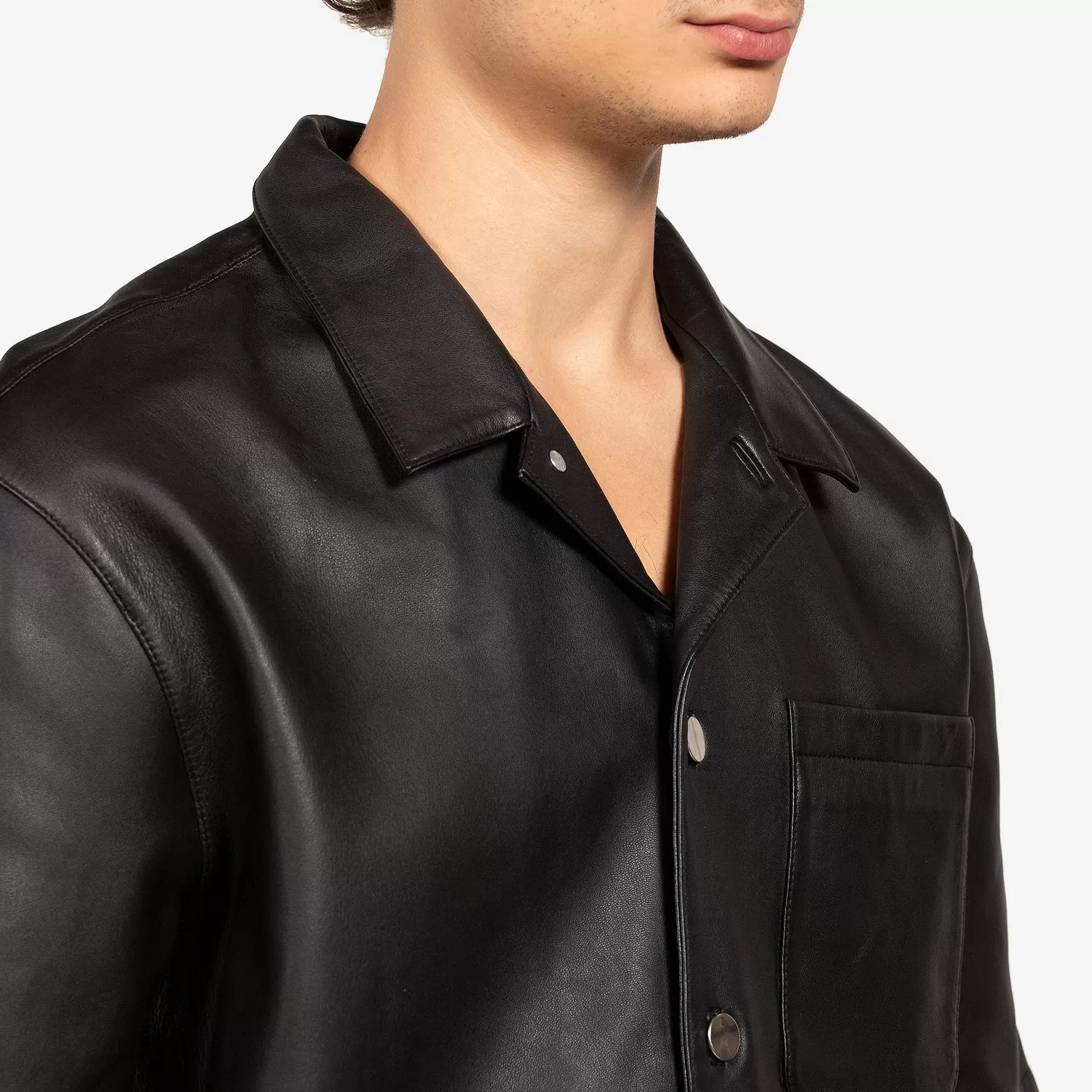 Leather Summer Shirt Black