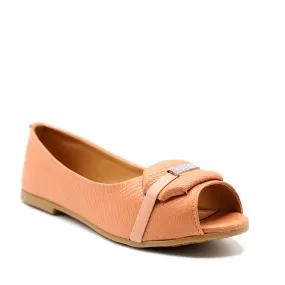 Light Pink Casual Peep Toe 080087