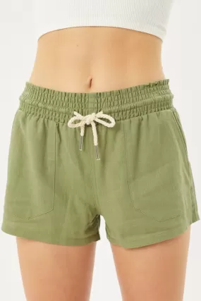 Linen Drawstring Shorts