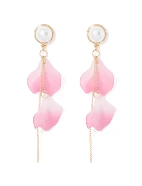 Lisa Petal Flower Drop Earrings