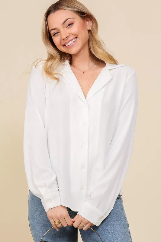 Long Sleeve Button Down Brooklyn Top