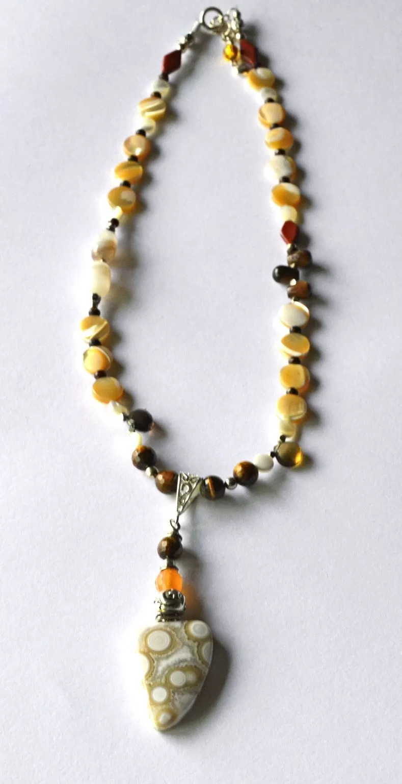 Magic Necklace with orbicular jasper