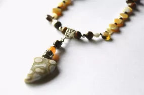 Magic Necklace with orbicular jasper