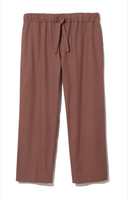 Maisie-Jane Organic Cotton Brushed Twill Trouser in Cinnamon