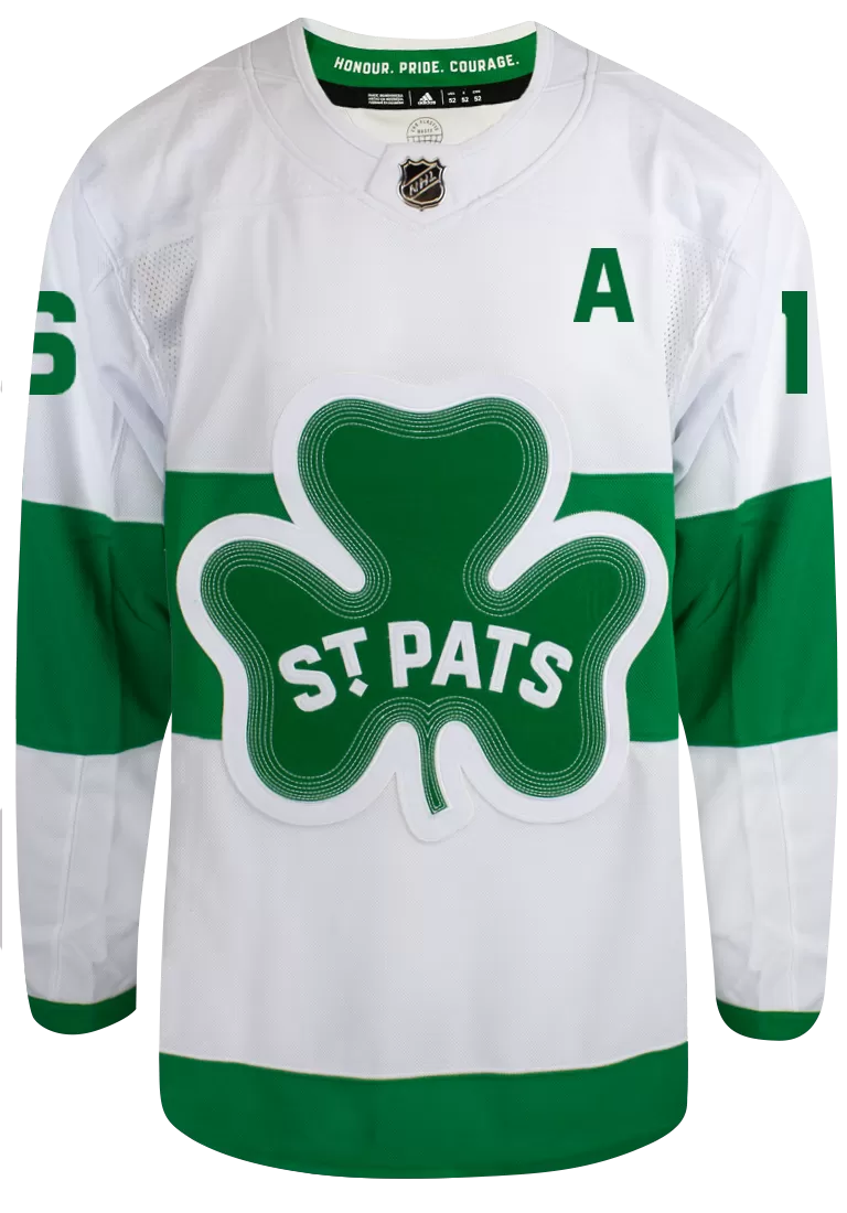 Maple Leafs Adidas Men's Authentic 2024 St Pats Jersey - MARNER