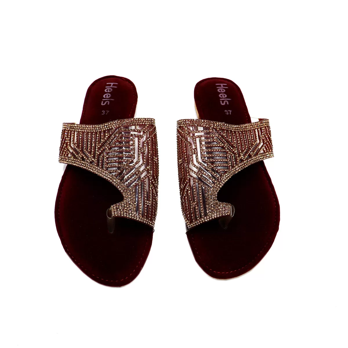 Maroon Fancy Chappal 010108